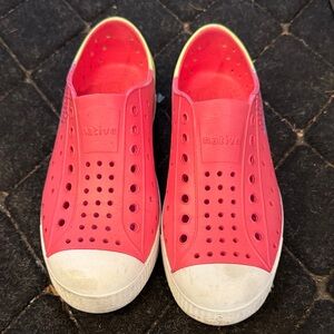 Native Vibrant Red Perforated Slip-Ons